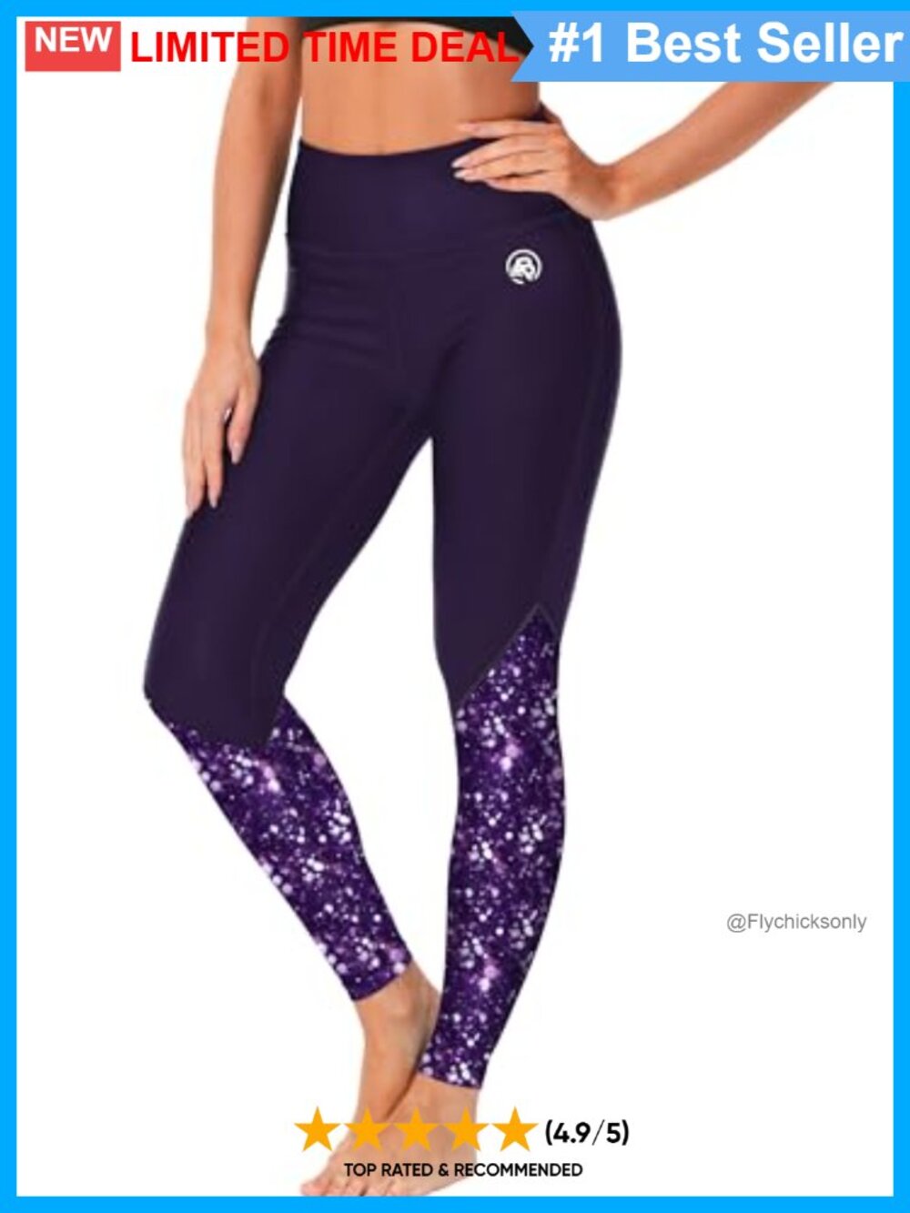 UPF 50+ High Waisted Swim Leggings Quick Dry Rash Guard Pants